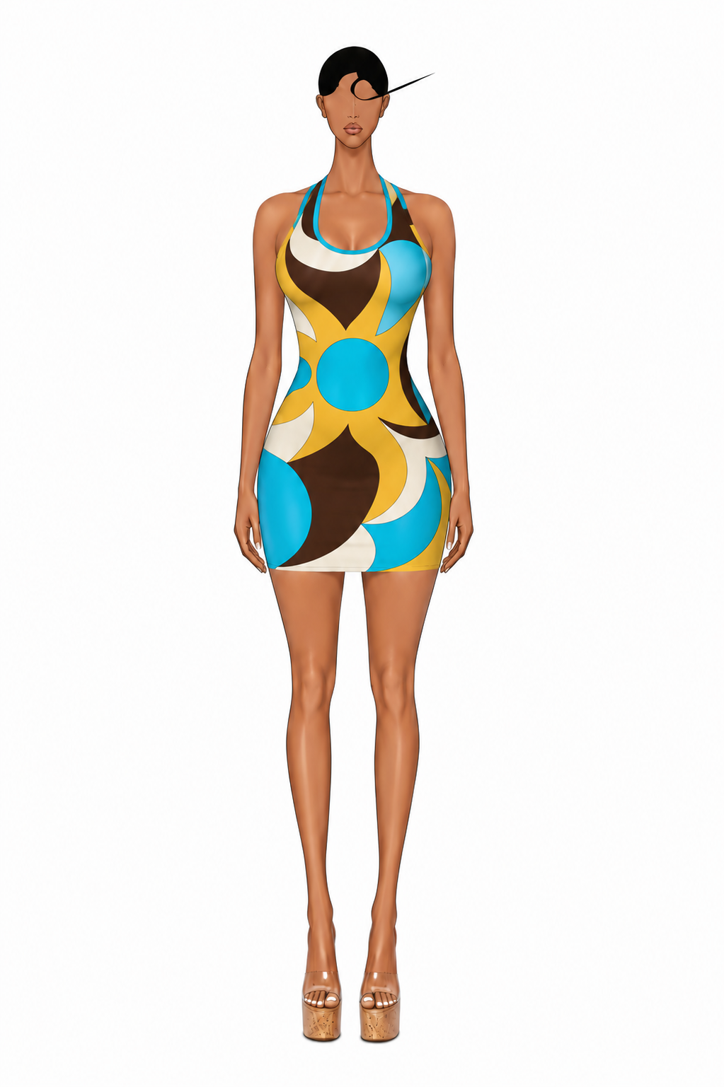 Retro Tide Mini Dress