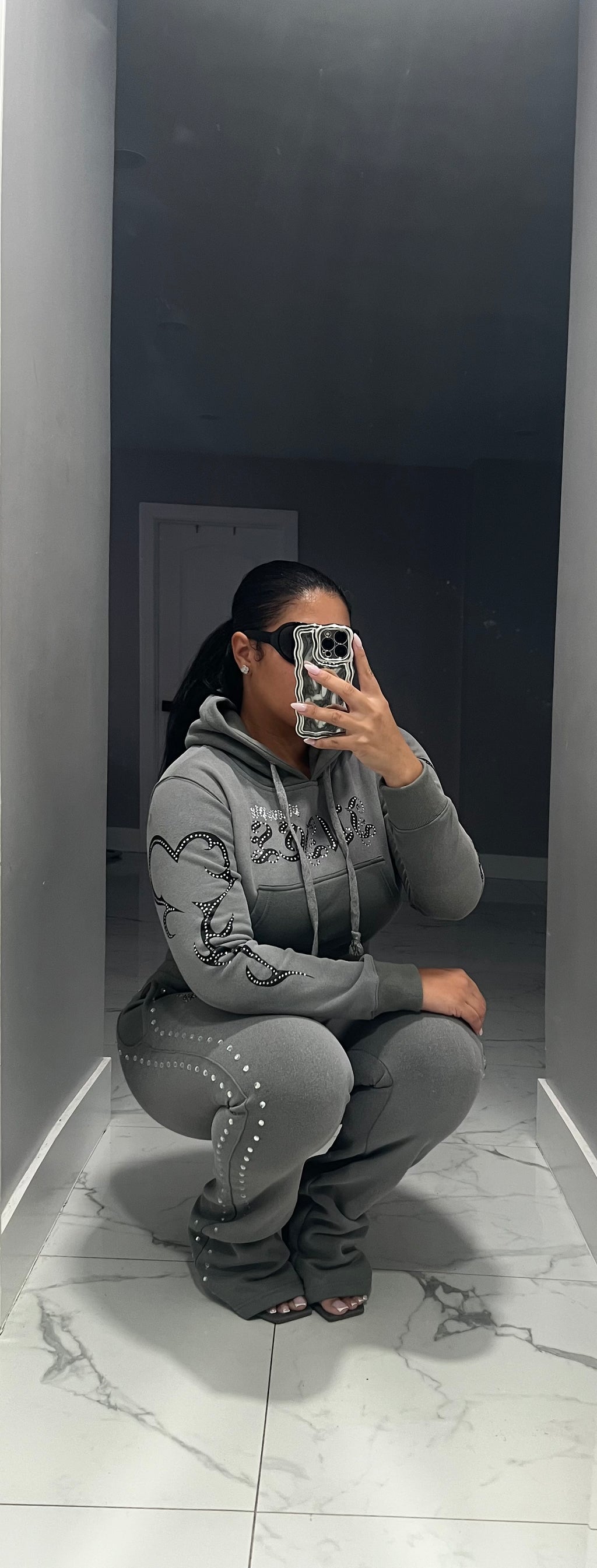 GUNMETAL SWEATSUIT