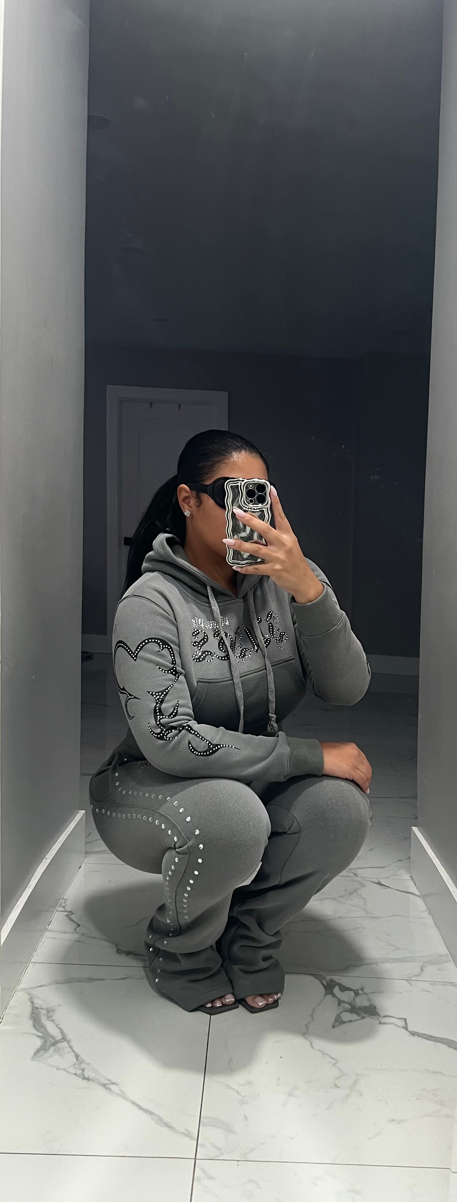 GUNMETAL SWEATSUIT