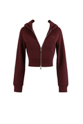 DOUBLE ZIP JACKET (BURGUNDY)