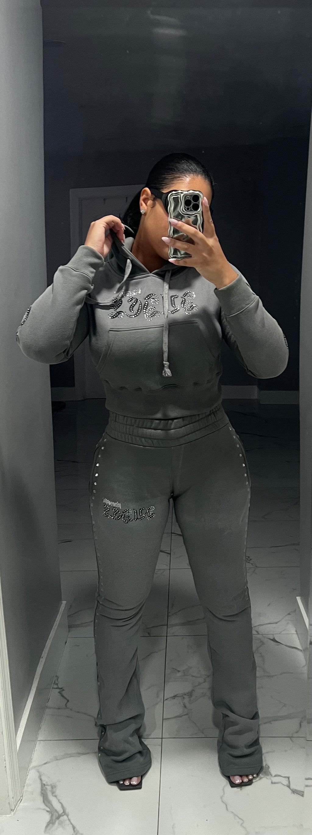 GUNMETAL SWEATSUIT