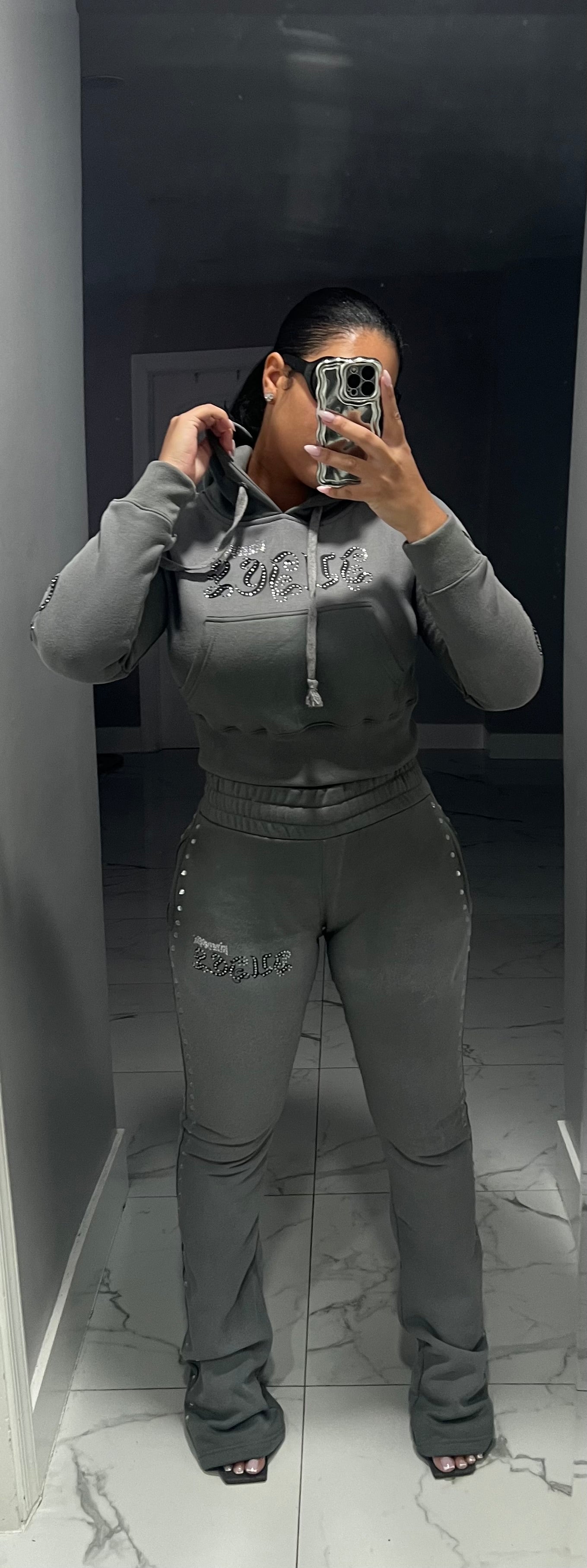 GUNMETAL SWEATSUIT