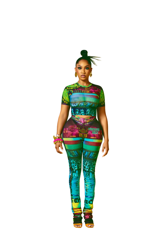 Currency Legging Set