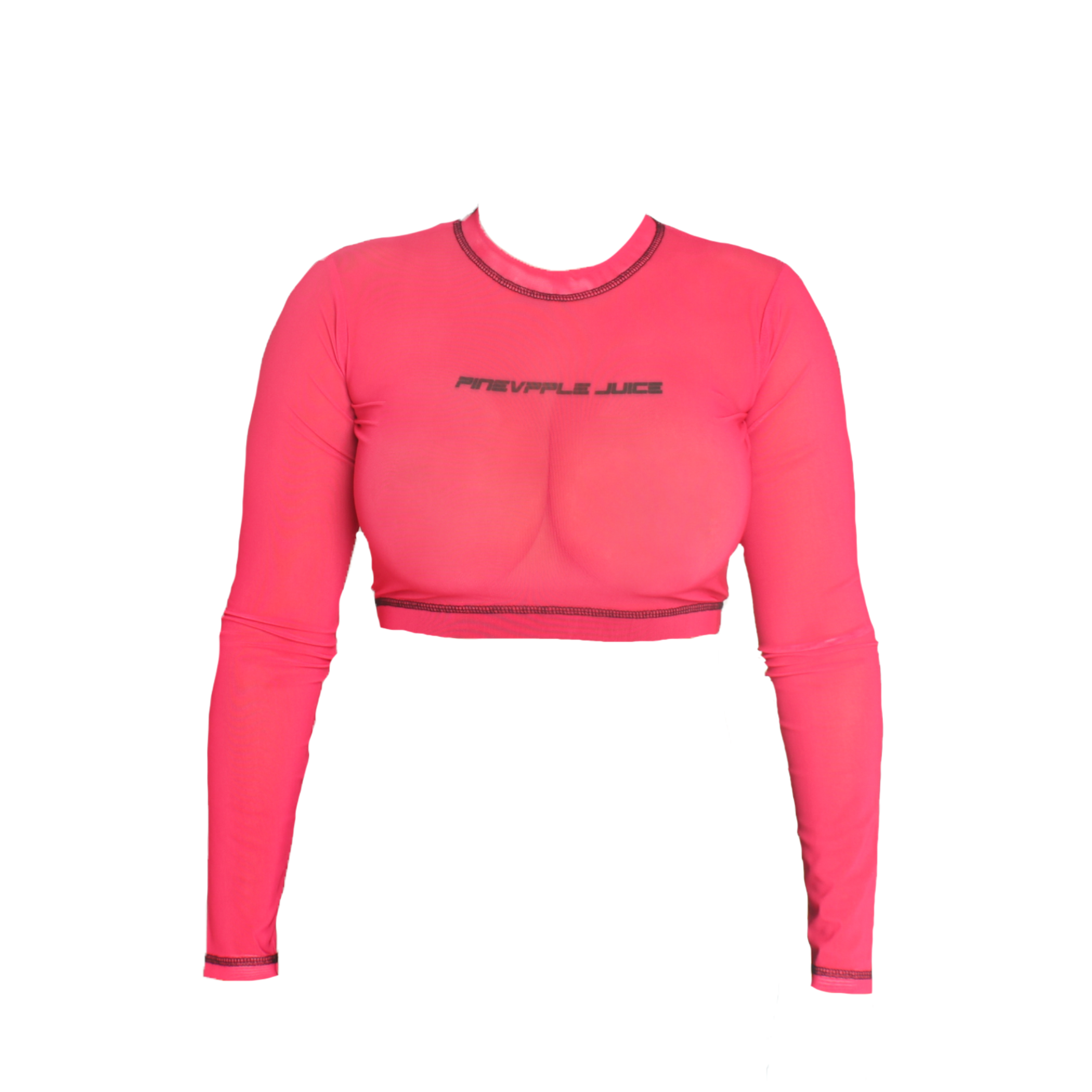 PINK SUMMER MESH TOP